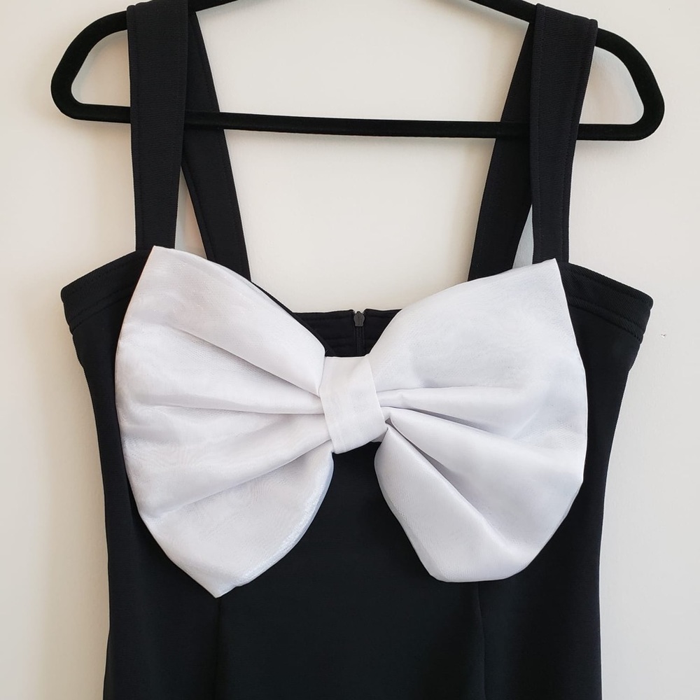River Island Black Cocktail Bow dress: UK 16 (US-12)